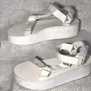 Teva Bright White Flatform Universal Sandal